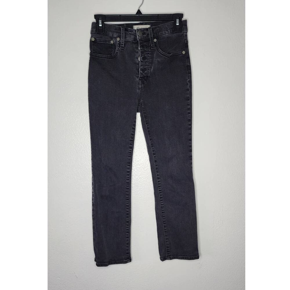 Madewell Cali Demi Boot Jeans in Bellspring Wash Button Front Edition - Picture 2 of 7